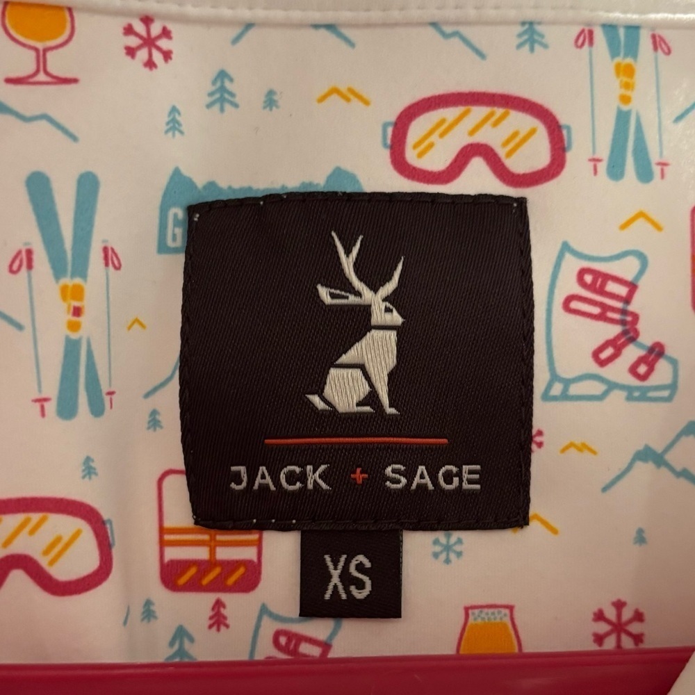 Jack + Sage Ski Snowboard Print 1/4 Zip Pullover - Picture 2 of 6